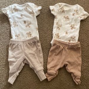 Carters onesies with pants premie